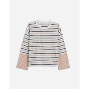 Madewell Easy Crewneck Long-Sleeve Tee Women's Multicolor Striped M NWT